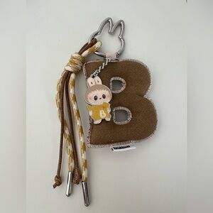 Popmart Labubu pin for love letter pendant “B”